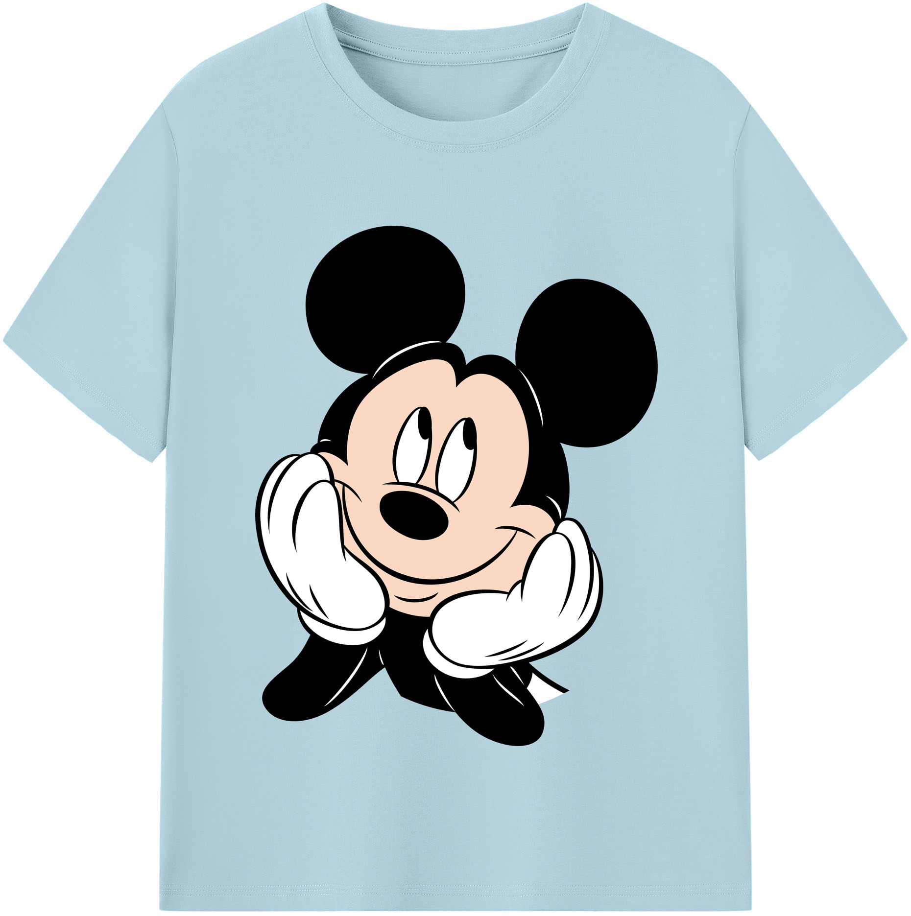 （画像用） ミッキーマウス Mickey Mouse 綿100％半袖Tシャツ（フロントプリント）